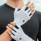 Rockbros kelio dviračių pirštinės, dydis M - juodos ir baltos spalvos -- Bicycle Gloves