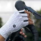 Rockbros kelio dviračių pirštinės, dydis M - juodos ir baltos spalvos -- Bicycle Gloves