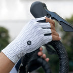 Rockbros kelio dviračių pirštinės, dydis S - juodos ir baltos spalvos -- Bicycle Gloves
