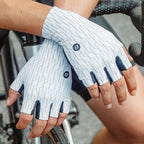 Rockbros kelio dviračių pirštinės, dydis XL - baltos/juodos spalvos -- Bicycle Gloves