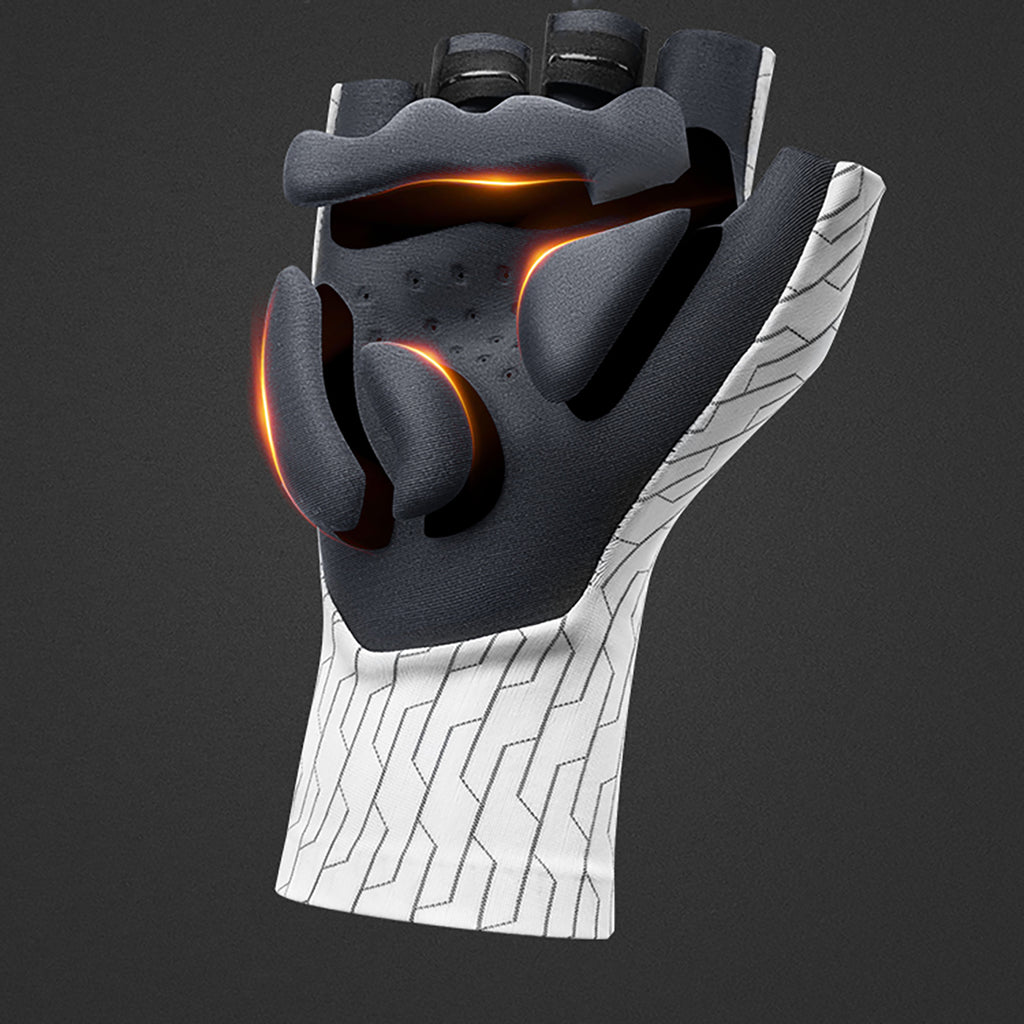 Rockbros kelio dviračių pirštinės, dydis XL - baltos/juodos spalvos -- Bicycle Gloves