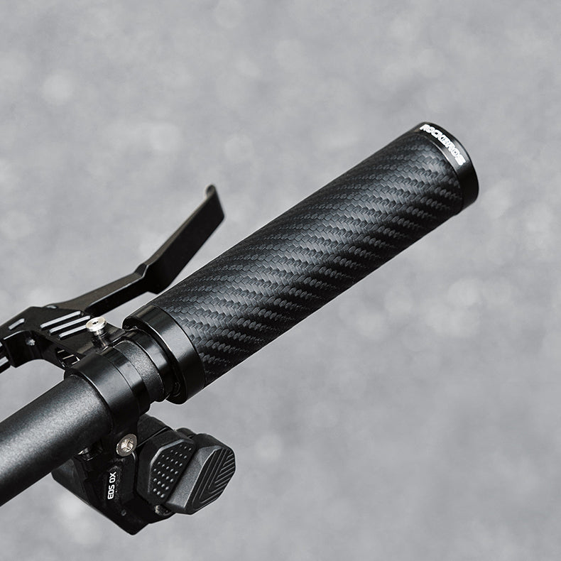 Rockbros dviračio rankenėlės tiesiogios neslydančios suktos rankenėlės - Juoda -- Bicycle Handlebar Grips