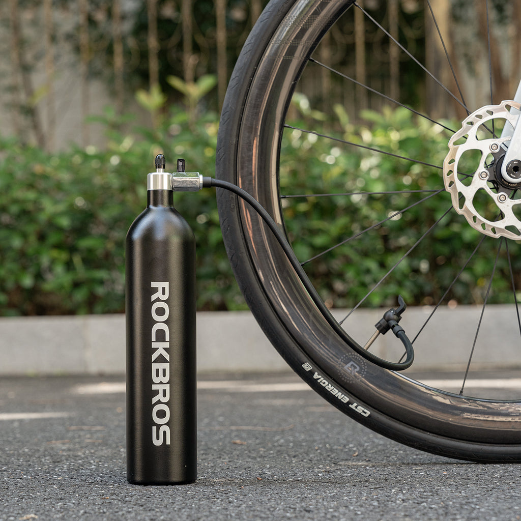 Rockbros bevamzdinės padangos slėgio bakas 200 PSI 1,2l - juodas -- Uncategorized