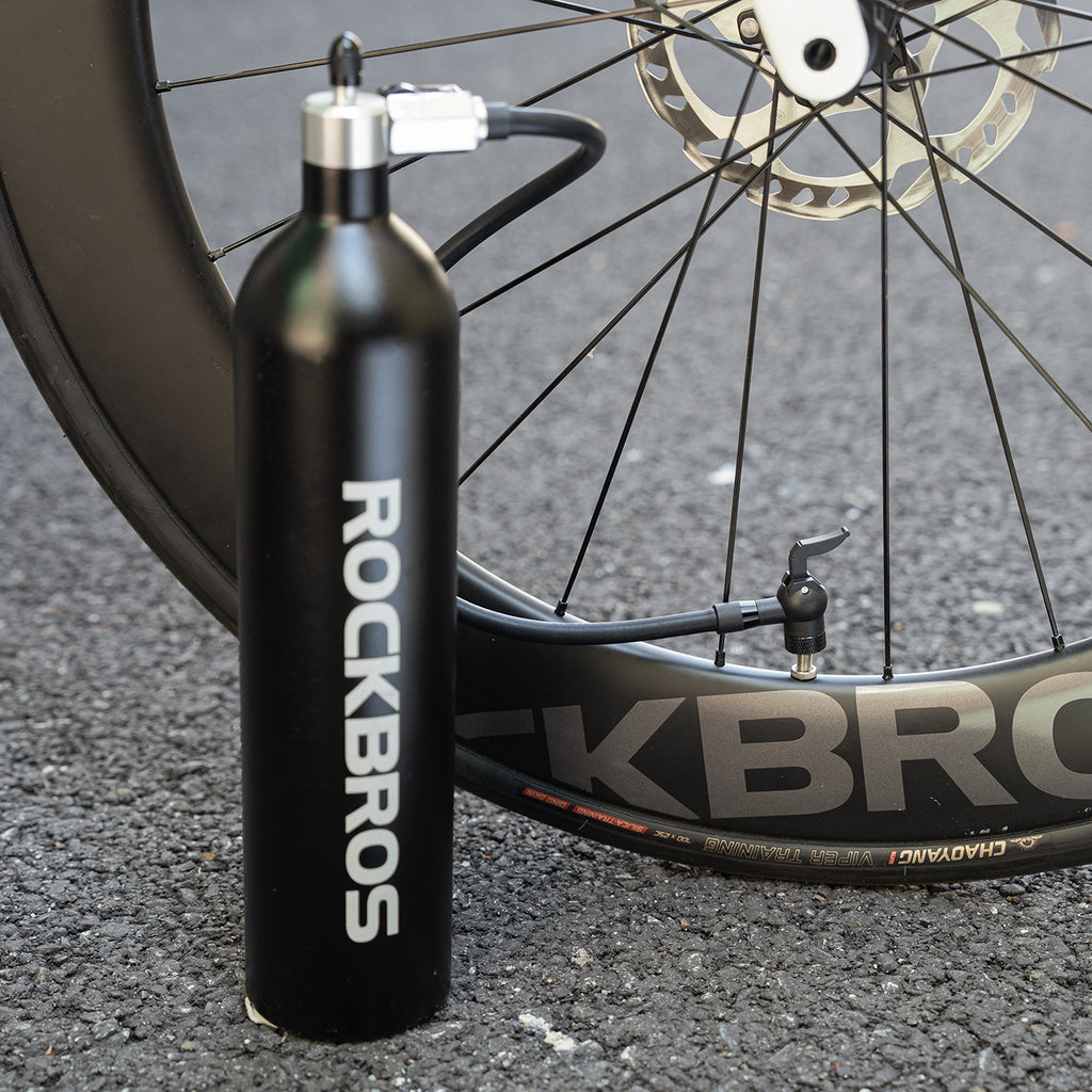 Rockbros bevamzdinės padangos slėgio bakas 200 PSI 1,2l - juodas -- Uncategorized