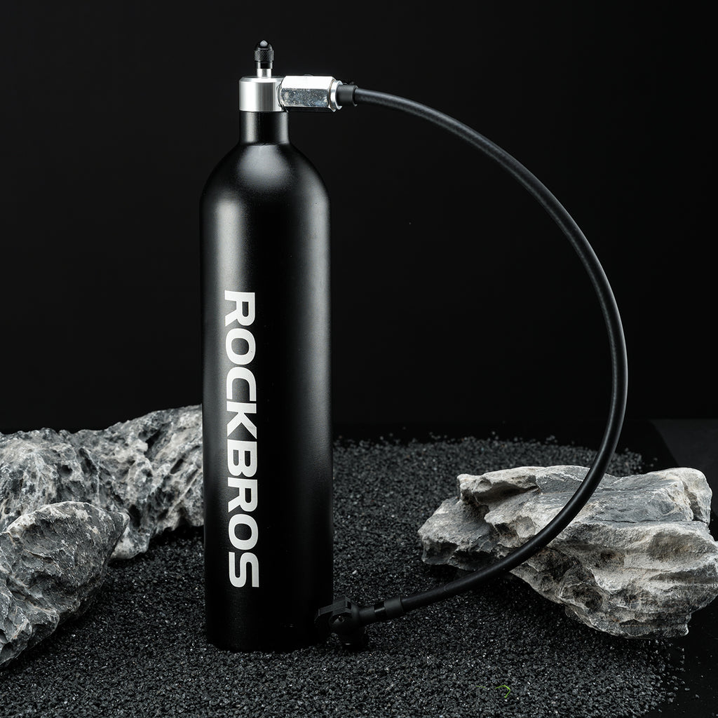 Rockbros bevamzdinės padangos slėgio bakas 200 PSI 1,2l - juodas -- Uncategorized