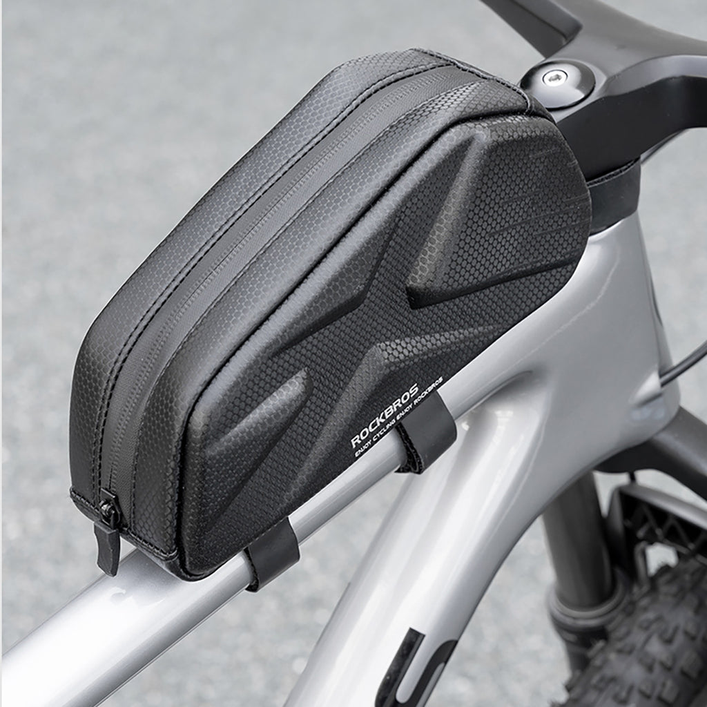 Rockbros Dviračio krepšys, Rigid, Rėmas, Top Tube, 1.4l - Juoda -- Bicycle Bags