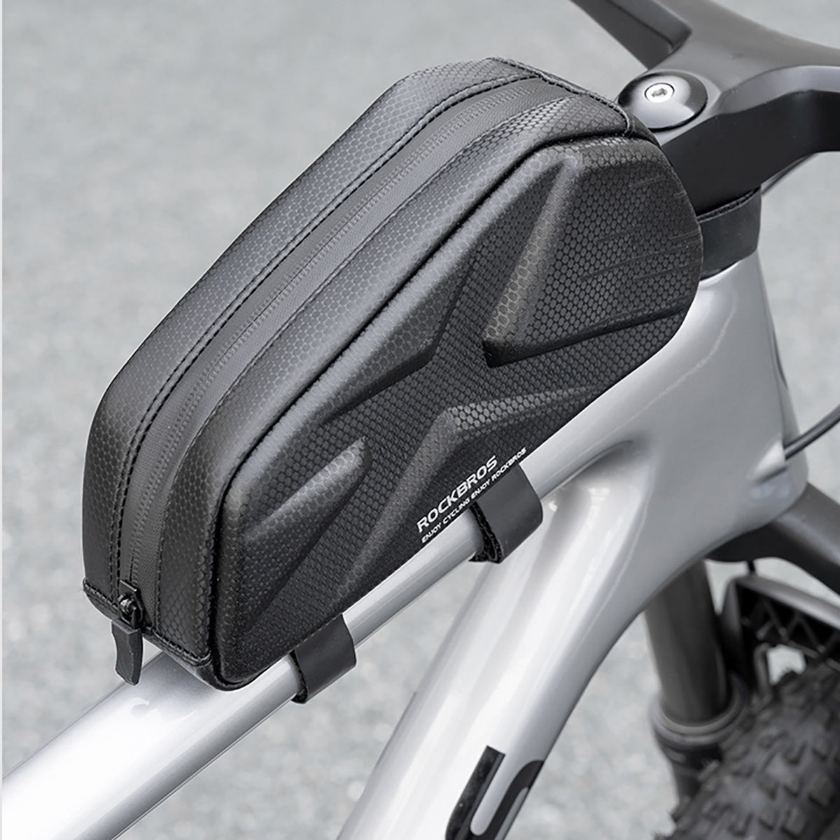 Rockbros Dviračio krepšys, Rigid, Rėmas, Top Tube, 1.4l - Juoda -- Bicycle Bags