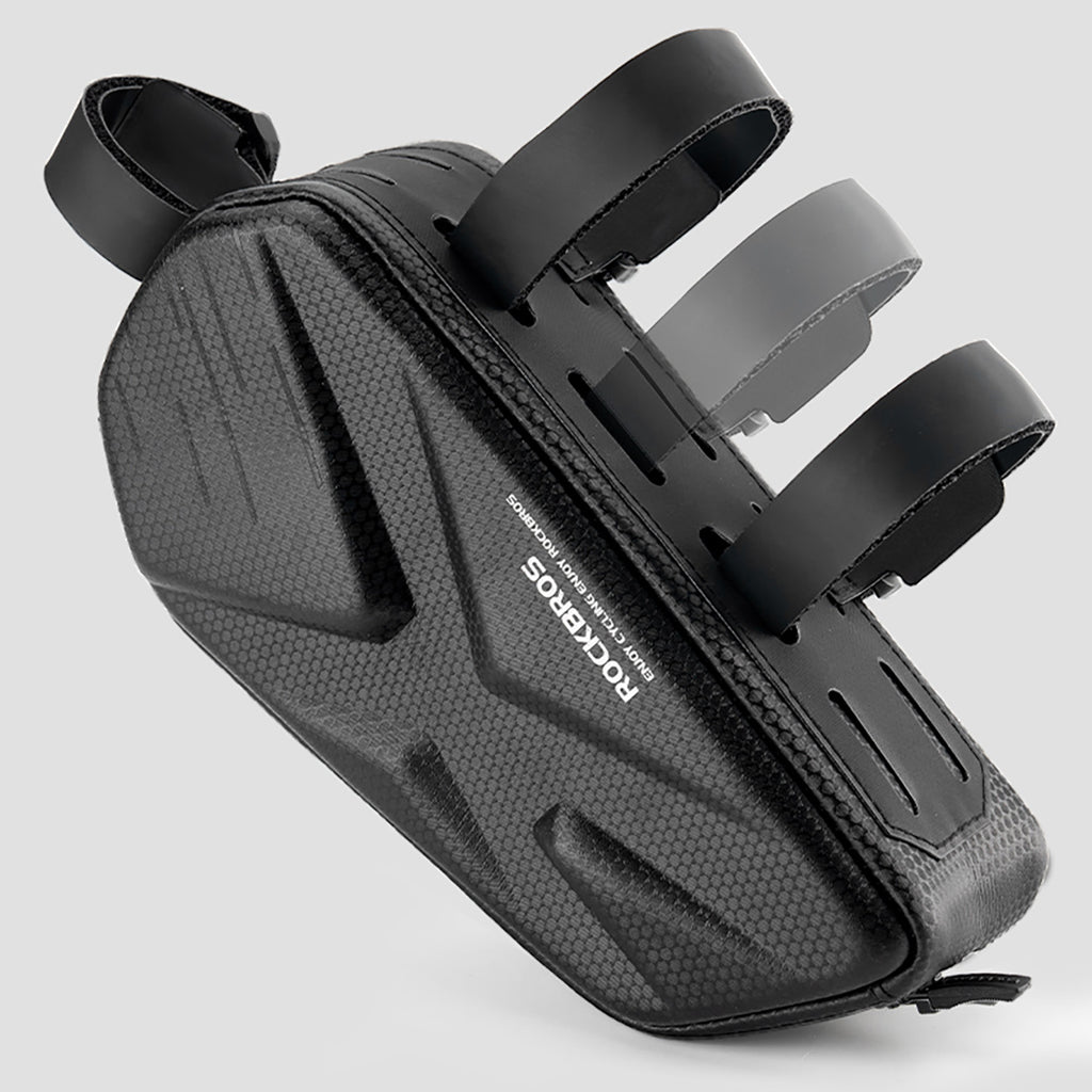 Rockbros Dviračio krepšys, Rigid, Rėmas, Top Tube, 1.4l - Juoda -- Bicycle Bags