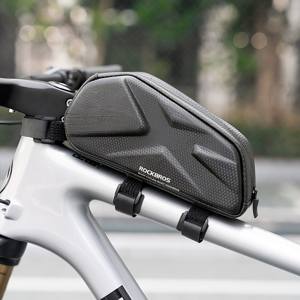Rockbros Dviračio krepšys, Rigid, Rėmas, Top Tube, 1.4l - Juoda -- Bicycle Bags
