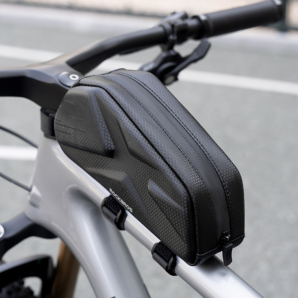 Rockbros Dviračio krepšys, Rigid, Rėmas, Top Tube, 1.4l - Juoda -- Bicycle Bags