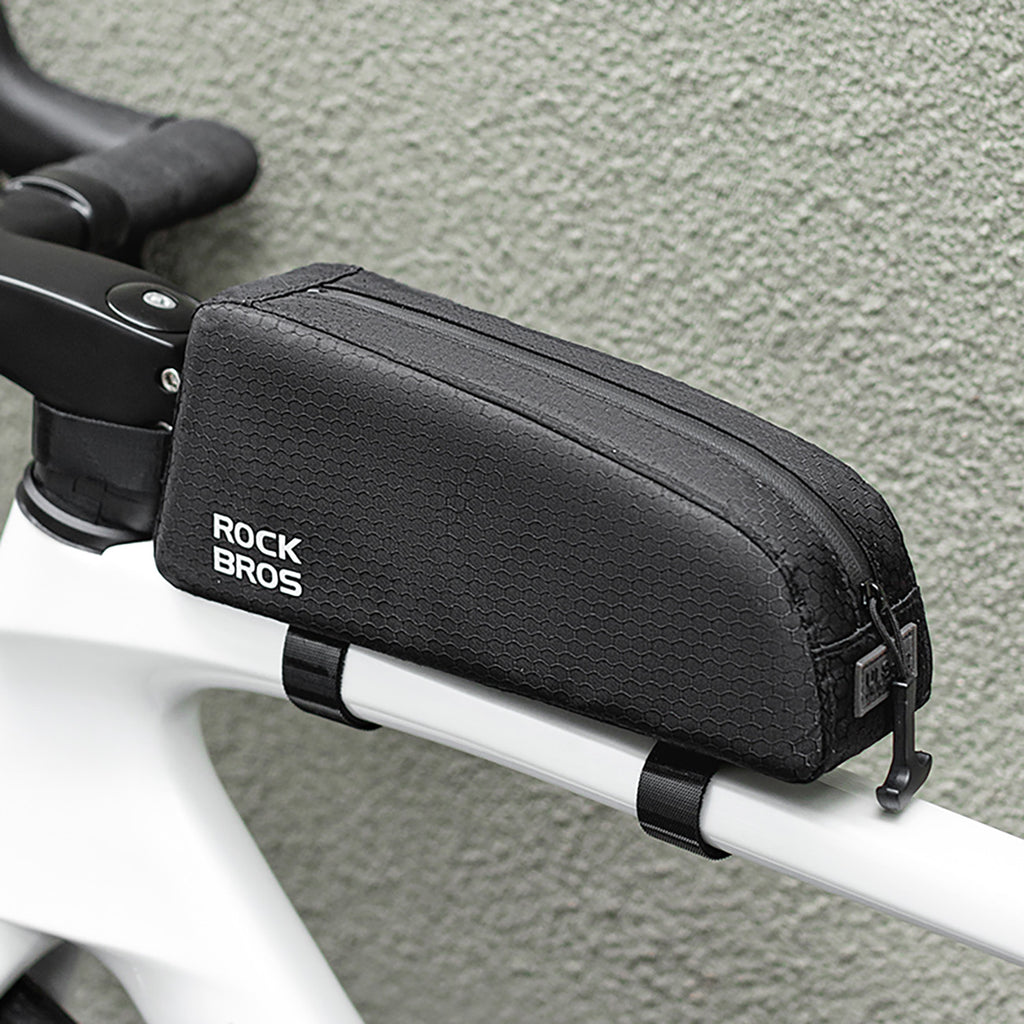 Rockbros viršutinė rėmo krepšeliai 0.9l - Juodas -- Bicycle Bags