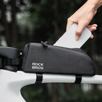 Rockbros viršutinė rėmo krepšeliai 0.9l - Juodas -- Bicycle Bags