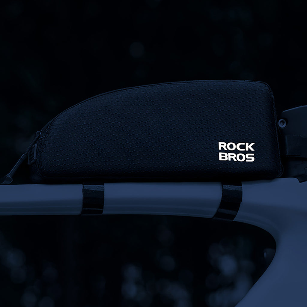 Rockbros viršutinė rėmo krepšeliai 0.9l - Juodas -- Bicycle Bags