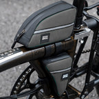 Rockbros trikampio formos dviračio rėmo krepšys 0,8l - Rudas -- Bicycle Bags