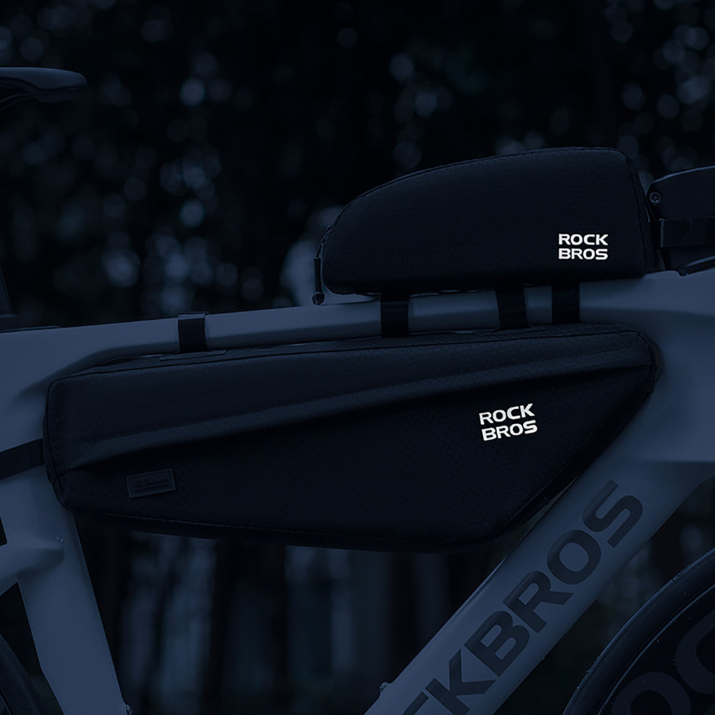 Rockbros dviračio krepšys rėmui po viršutine vamzdžio 2,9l - Juodas -- Bicycle Bags