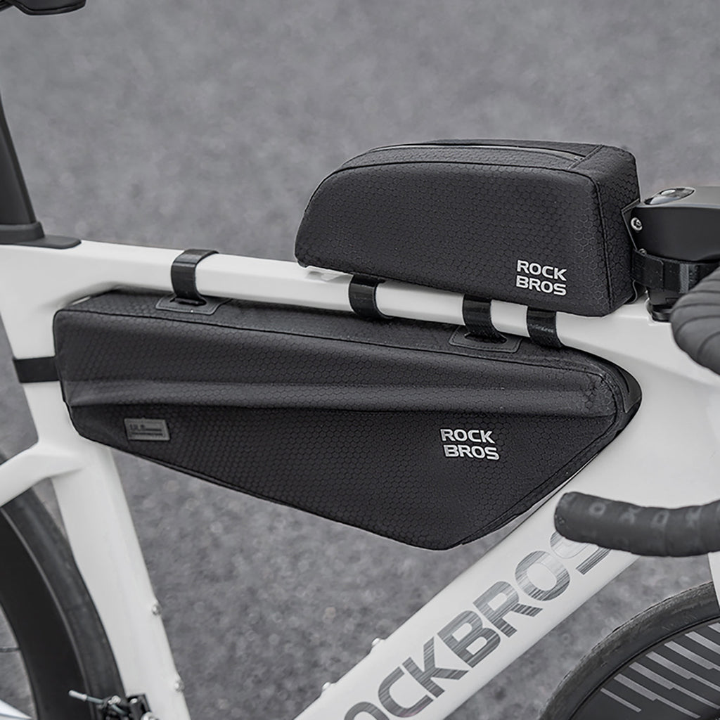 Rockbros dviračio krepšys rėmui po viršutine vamzdžio 2,9l - Juodas -- Bicycle Bags
