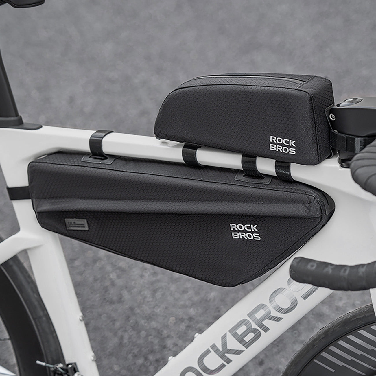 Rockbros dviračio krepšys rėmui po viršutine vamzdžio 2,9l - Juodas -- Bicycle Bags