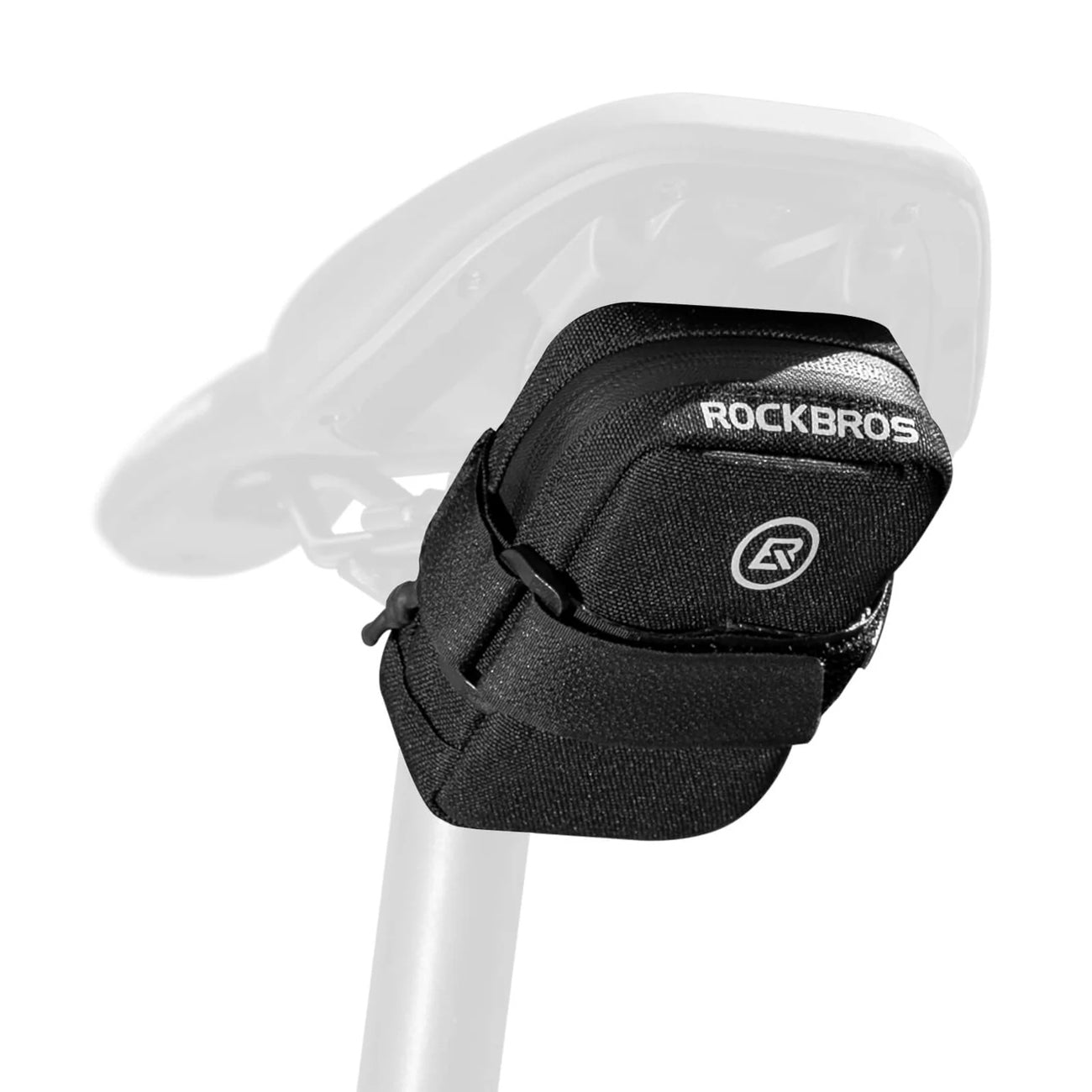 Rockbros mini sellino krepšys su CO2 baliono laikikliu - juoda/žalia -- Bicycle Bags