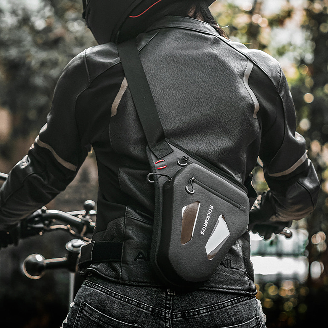 Rockbros motociklo krepšys kojai, šlauniai, juosmeniui, petiniui - juodas -- Bicycle Bags