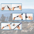 Qunature Šiaurės žygių trekinginė lazda Aliuminis 110 - 130 cm 1 vnt. - Violetinė -- Cycling Accessories