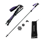 Qunature Šiaurės žygių trekinginė lazda Aliuminis 110 - 130 cm 1 vnt. - Violetinė -- Cycling Accessories