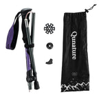 Qunature Šiaurės žygių trekinginė lazda Aliuminis 110 - 130 cm 1 vnt. - Violetinė -- Cycling Accessories
