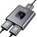 Tech-Protect HB07 2in1 HUB adapteris HDMI 4K 60HZ - pilkas -- Cell phone cables