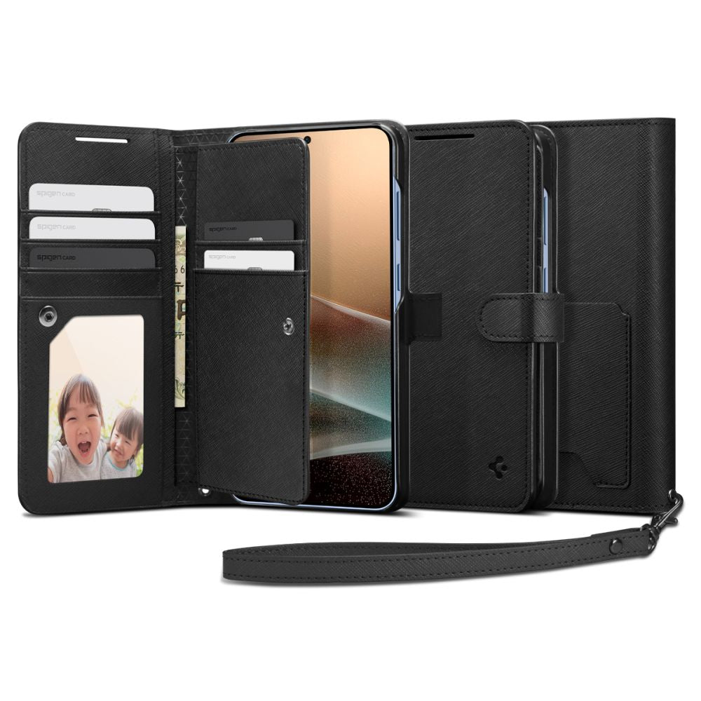 Spigen Wallet S dėklas Samsung Galaxy S25+ – juodas