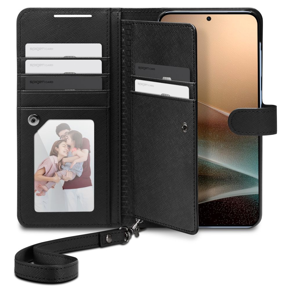 Spigen Wallet S dėklas Samsung Galaxy S25+ – juodas