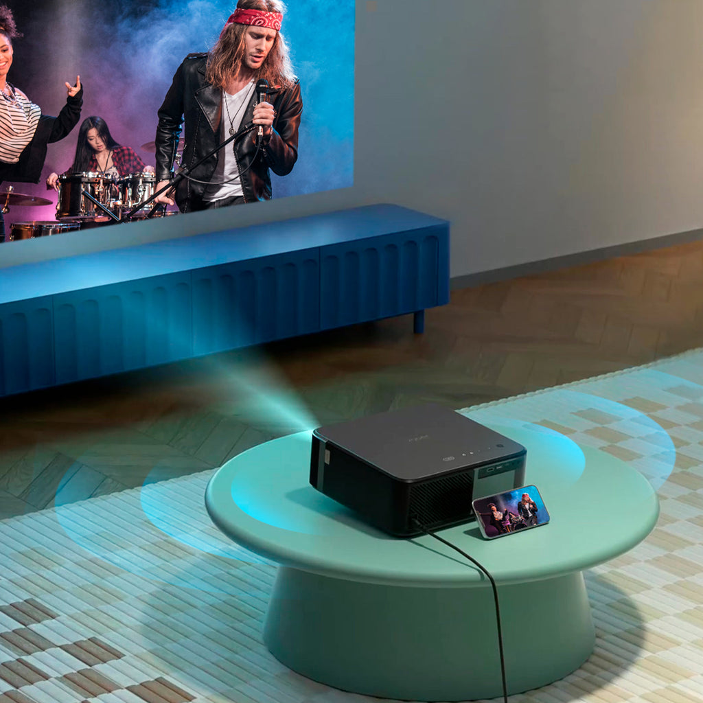 Yaber K2s LCD FullHD 1080p multimedijos projektorius su JBL garsiakalbiais - Juodas -- Uncategorized