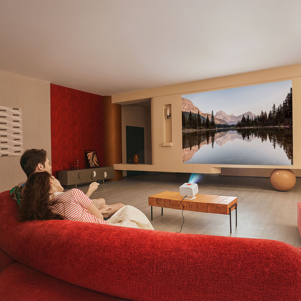 Yaber L2 Plus LCD FullHD 1080p multimedijos projektorius su JBL garsiakalbiais - Bežė -- Uncategorized