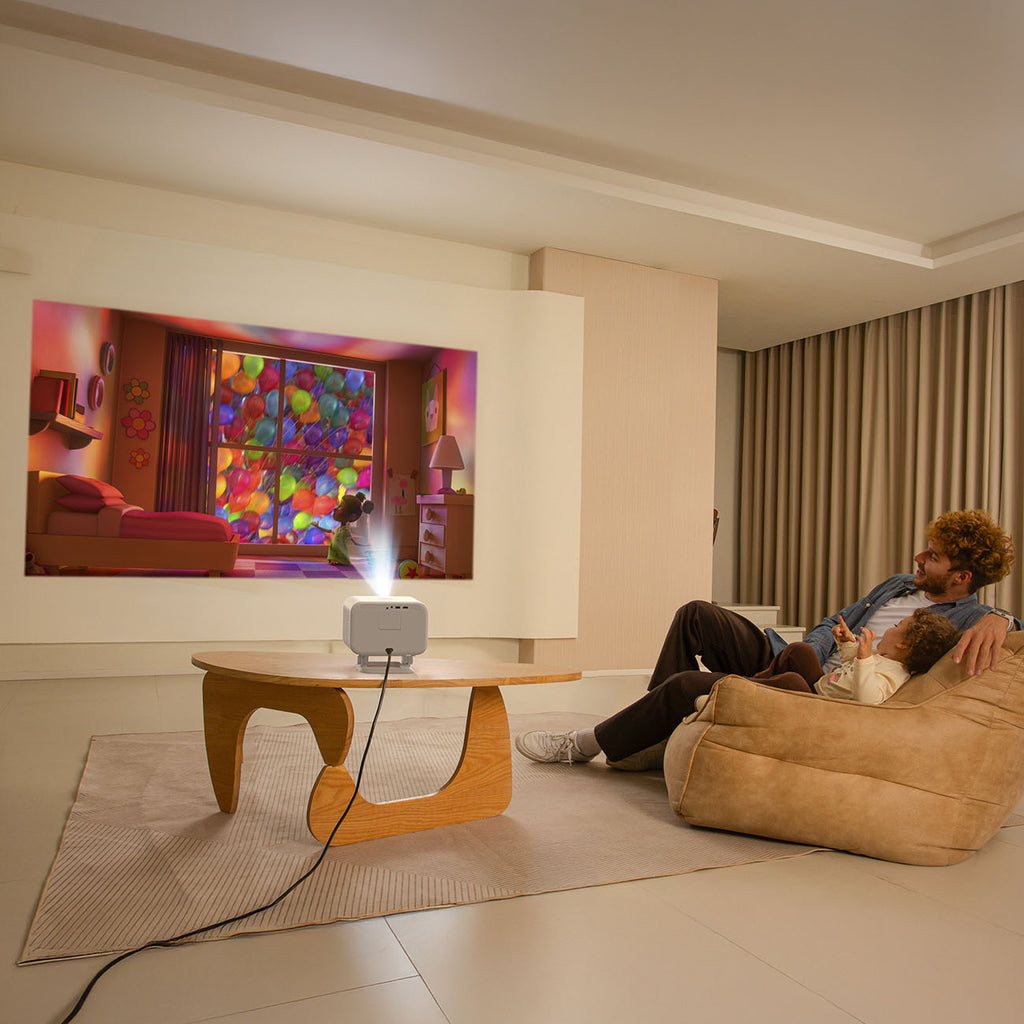 Yaber L2 Plus LCD FullHD 1080p multimedijos projektorius su JBL garsiakalbiais - Bežė -- Uncategorized