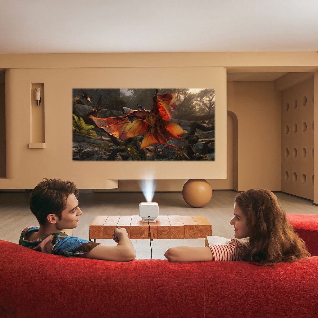 Yaber L2 Plus LCD FullHD 1080p multimedijos projektorius su JBL garsiakalbiais - Bežė -- Uncategorized