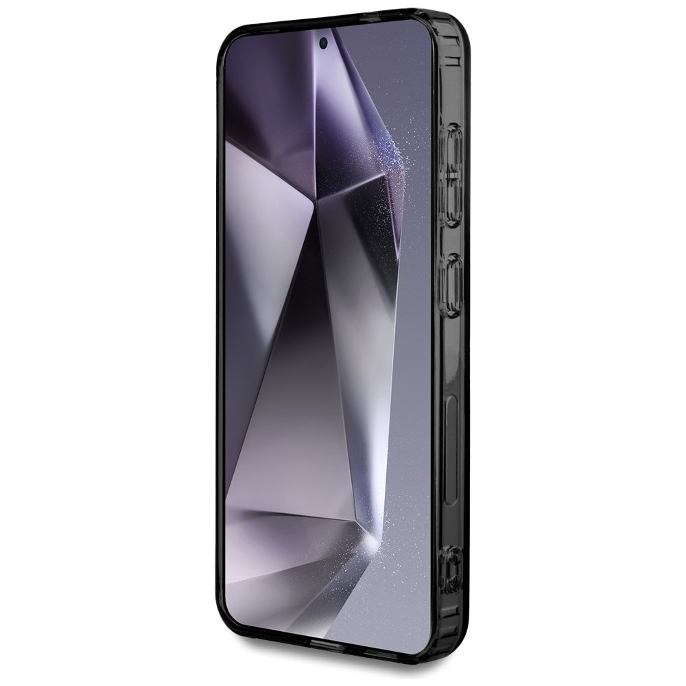 AMG skaidrus MagSafe dėklas Galaxy S25 – juodas