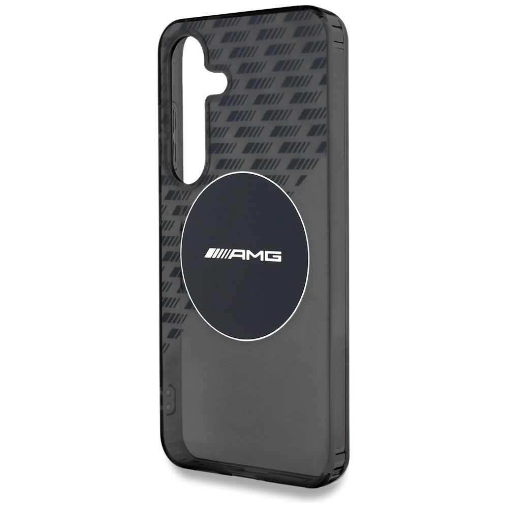 AMG skaidrus MagSafe dėklas Galaxy S25 – juodas