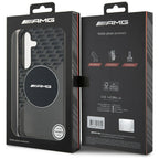 AMG skaidrus MagSafe dėklas Galaxy S25 – juodas