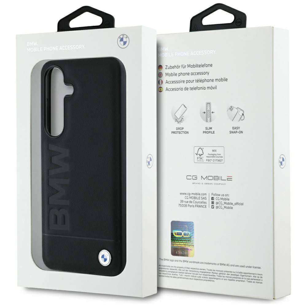 BMW odinis dėklas Samsung Galaxy S25 – juodas