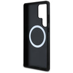 BMW Leather Carbon MagSafe dėklas, skirtas Samsung Galaxy S25 Ultra – juodas -- Samsung Galaxy S25 Ultra