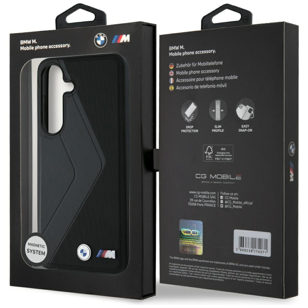 BMW odinis MagSafe dėklas Galaxy S25 – juodas