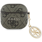 Guess 4G Strass Charm dėklas AirPods 4 - Ruda -- AirPods 4