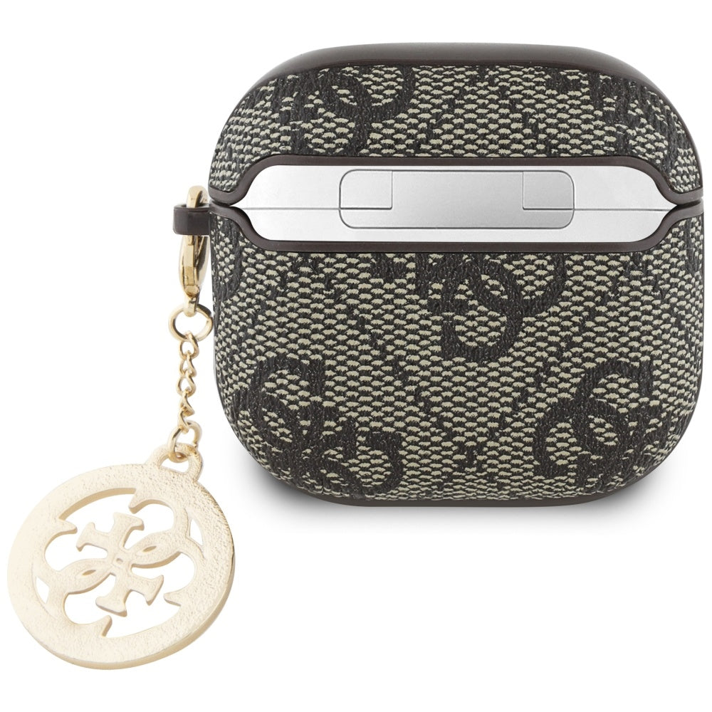 Guess 4G Strass Charm dėklas AirPods 4 - Ruda -- AirPods 4