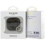 Guess 4G Strass Charm dėklas AirPods 4 - Ruda -- AirPods 4