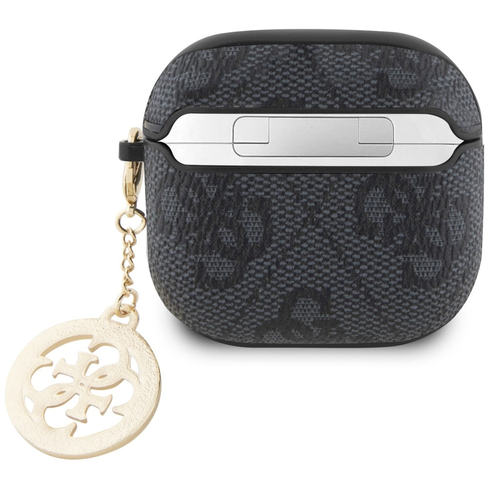 Guess 4G Strass Charm dėklas AirPods 4 - Juoda -- AirPods 4