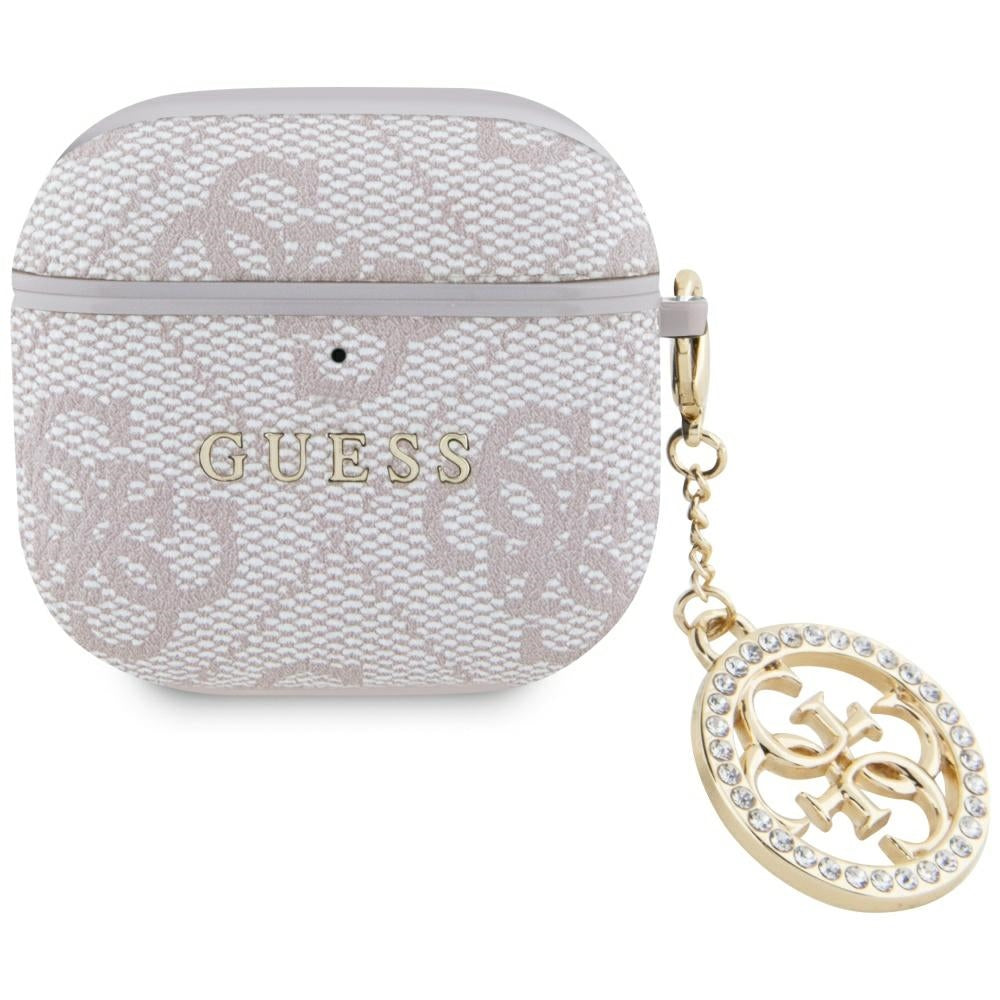 Guess 4G Strass Charm dėklas AirPods 4 - Rožinė -- AirPods 4