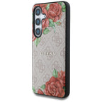 Guess MagSafe dėklas Samsung Galaxy S25 – rožinis