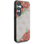 Guess MagSafe dėklas Samsung Galaxy S25 – rožinis