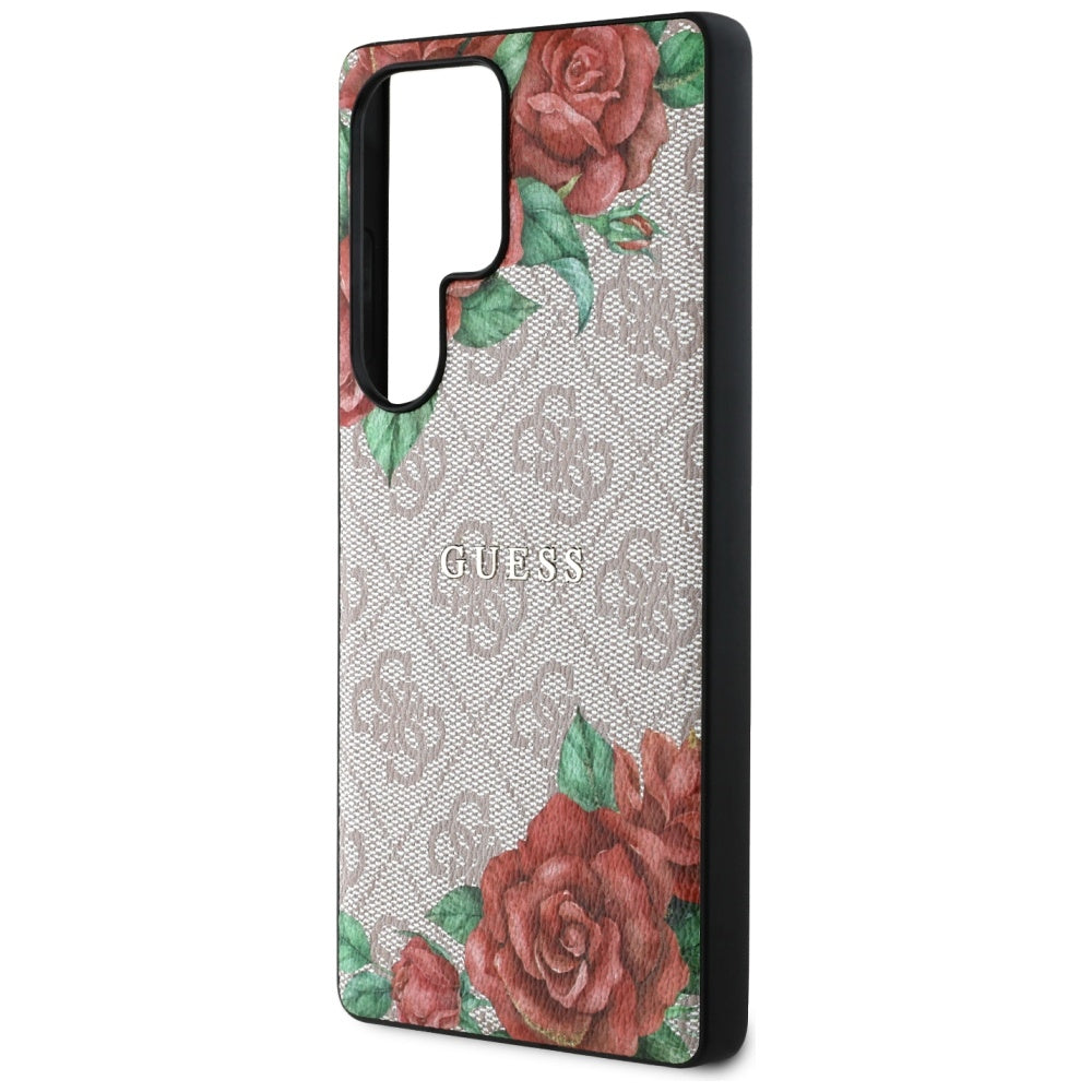 Guess MagSafe dėklas Samsung Galaxy S25 Ultra – rožinis