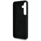 Guess Silicone Big 4G Logo Bottom Script dėklas, skirtas Samsung Galaxy S25 - juodas