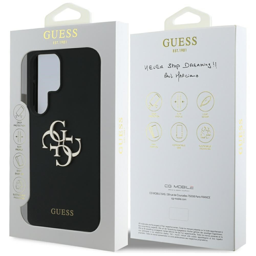 Guess silikoninis dėklas Samsung Galaxy S25 Ultra – juodas