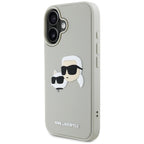 Karl Lagerfeld dėklas iPhone 16 – smėlio